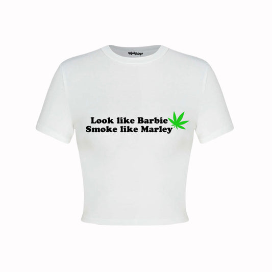 Look like Barbie, smoke like Marley Crop Top