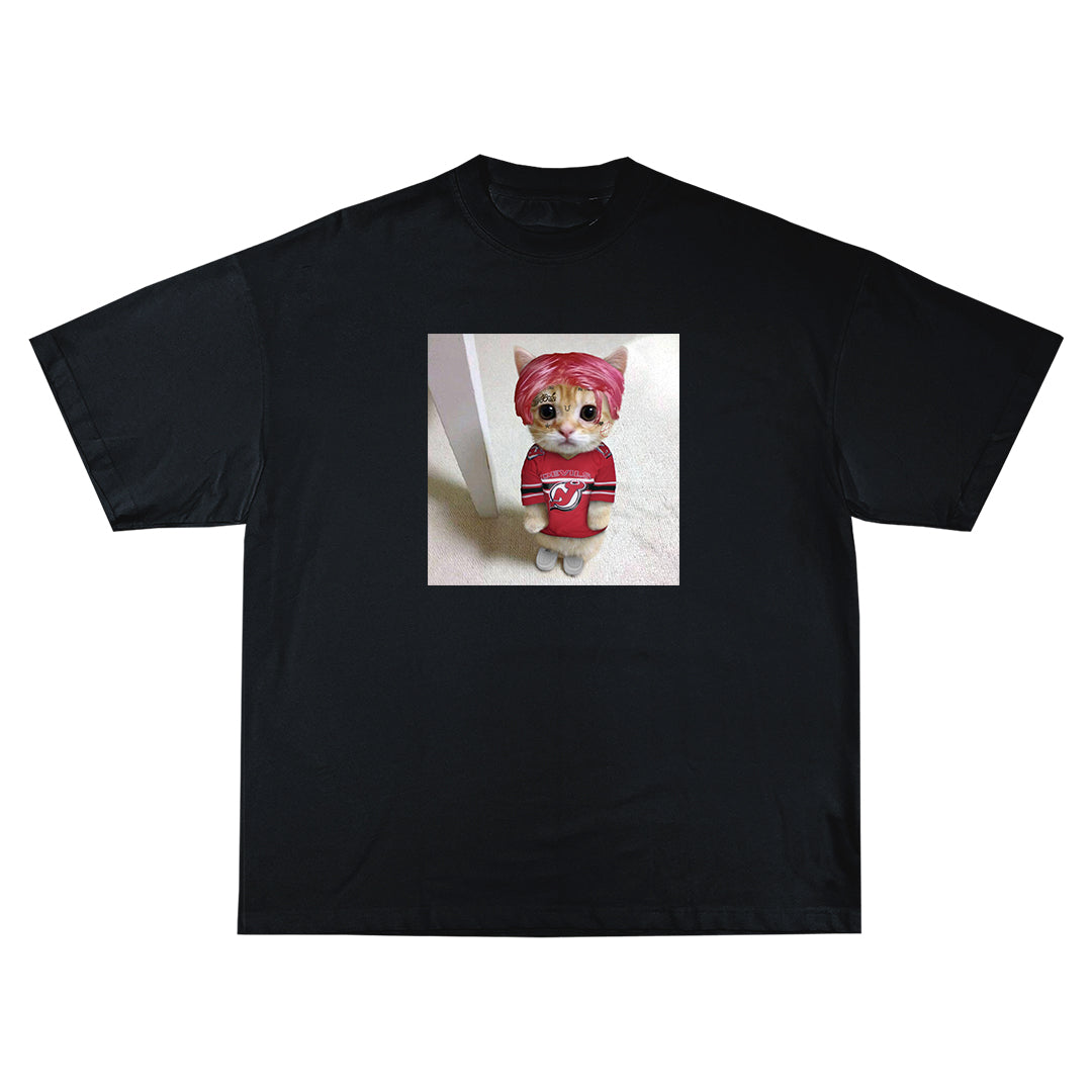 Lil Peep cat Oversize Тениска!
