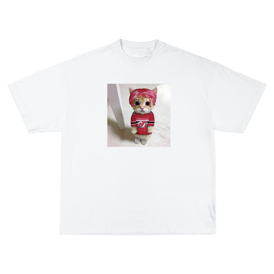 Lil Peep cat Oversize Тениска!