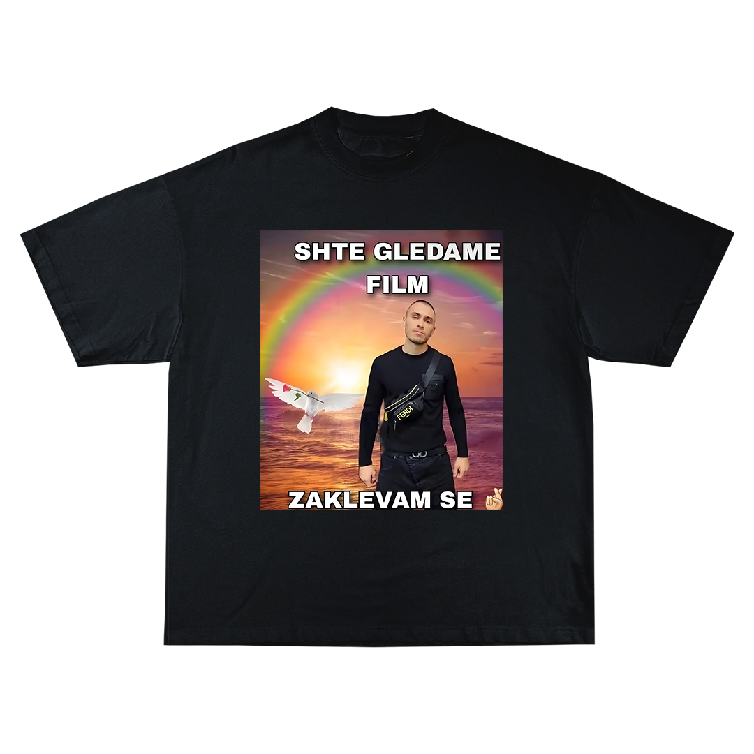 Shte gledame film zaklevam se Oversize Тениска!