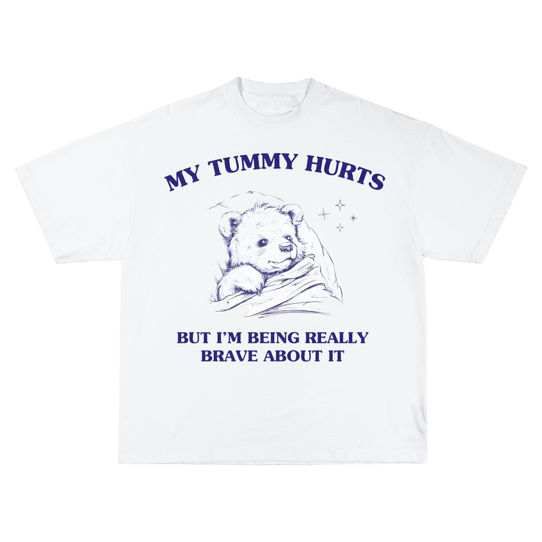 My tummy hurts Oversize Тениска!