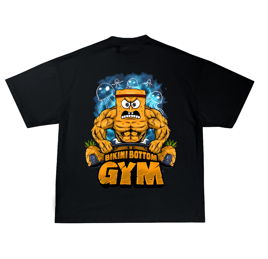 Spongebob Bikini Bottom Gym Oversize Тениска!