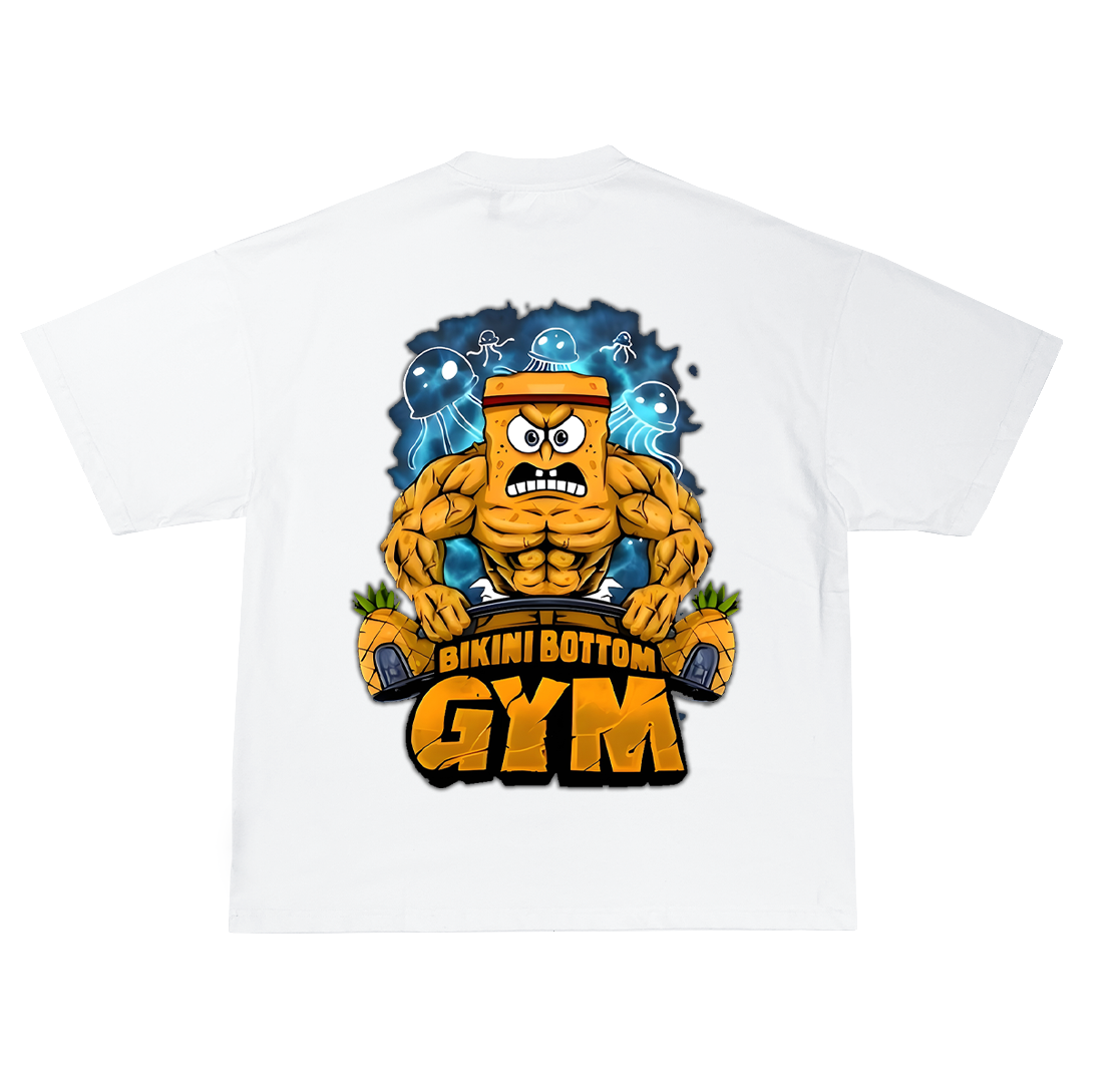 Spongebob Bikini Bottom Gym Oversize Тениска!