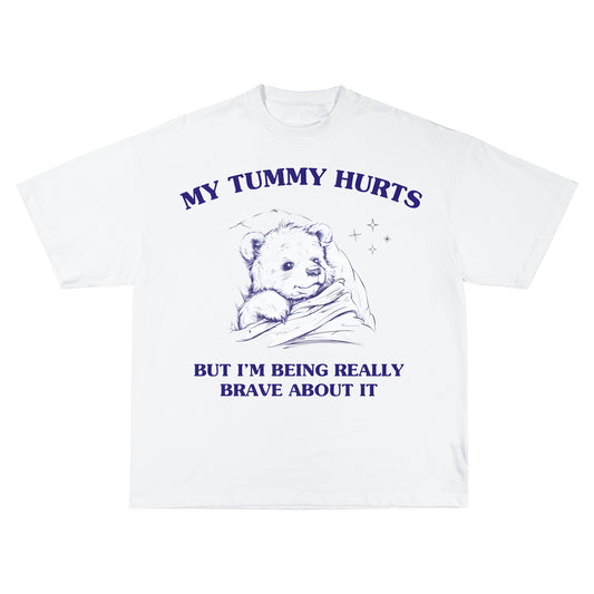 My tummy hurts Oversize Тениска!